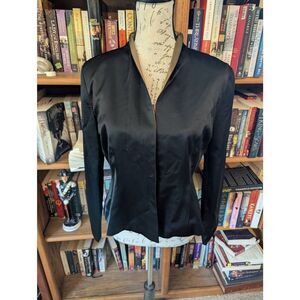 Vintage Luly Yung Couture Women's Medium Blazer Jacket Classic Cut silk